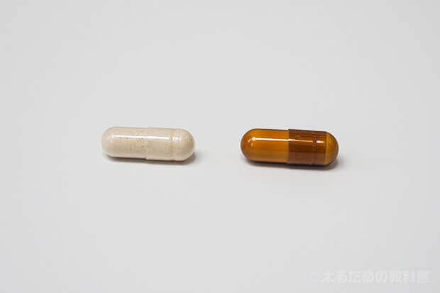 プルエル(左)とウエイトナチュラ+(右)